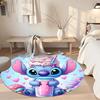 Stitch Round Office Rug Design for Decorate room Entryway Living Rooms Outdoor Antislip Round Carpet Anime Office Decor