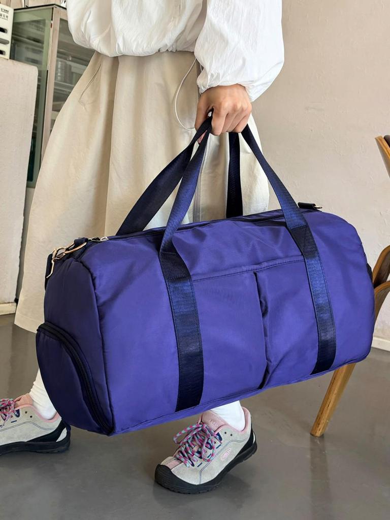 Large-Capacity Travel and Gym Bag with Wet/Dry Separation for Casual Use