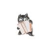 Cartoon Accordion-Playing Black Animal Enamel Brooch