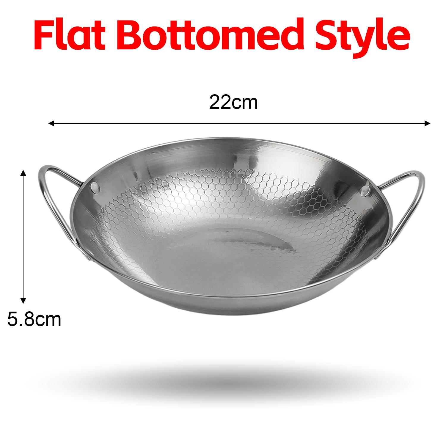 

2/1x Honeycomb Dry Pot Non-stick with Handle Scratch-resistant Multi-purpose Cooking Pot for Home Restaurant Kitchen Cookware