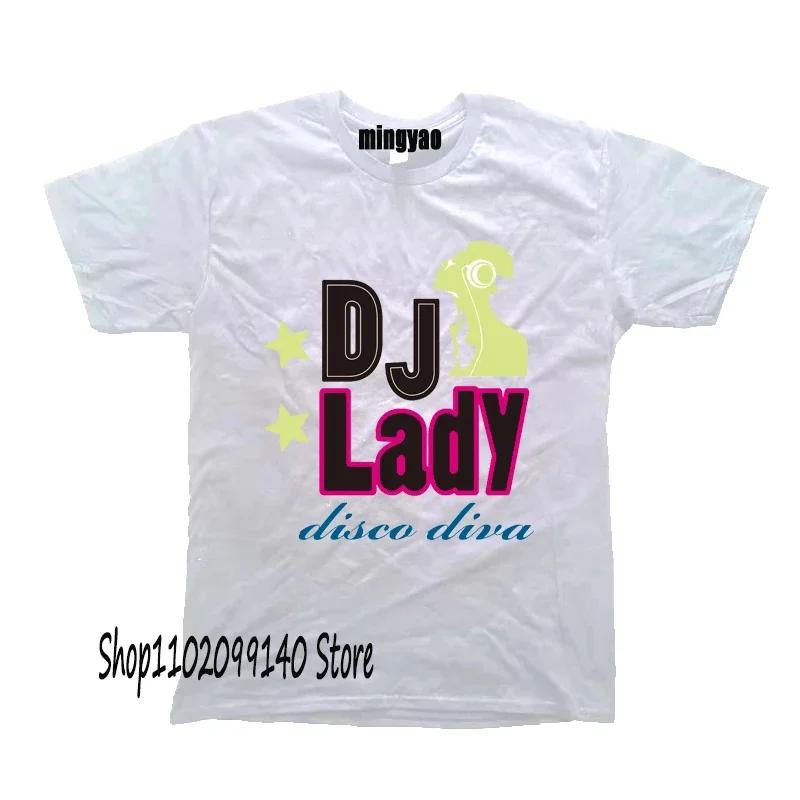 Retro Dj Headphones T Shirt Graphic Streetwear Short Sleeve ONeck Harajuku Music Techno TShirt Funny Unisex Clothing For Ladies