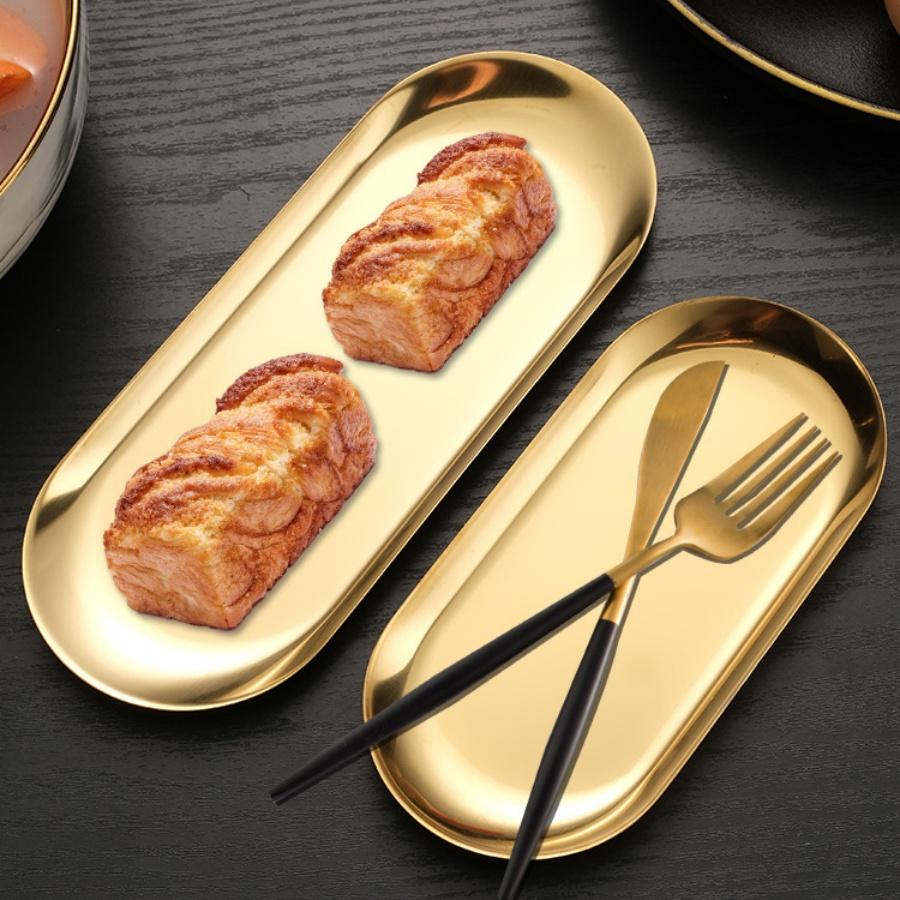 New Style Korean Stainless Steel Dish Plate Good Quality Gold Silver Tray Dish BBQ Dishes Commercial Use