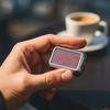 Portable Pocket Ashtray with Lid, Stainless Steel Metal Car Ash Tray, Mini Travel Cigarette Ash Holder for Outdoor Use