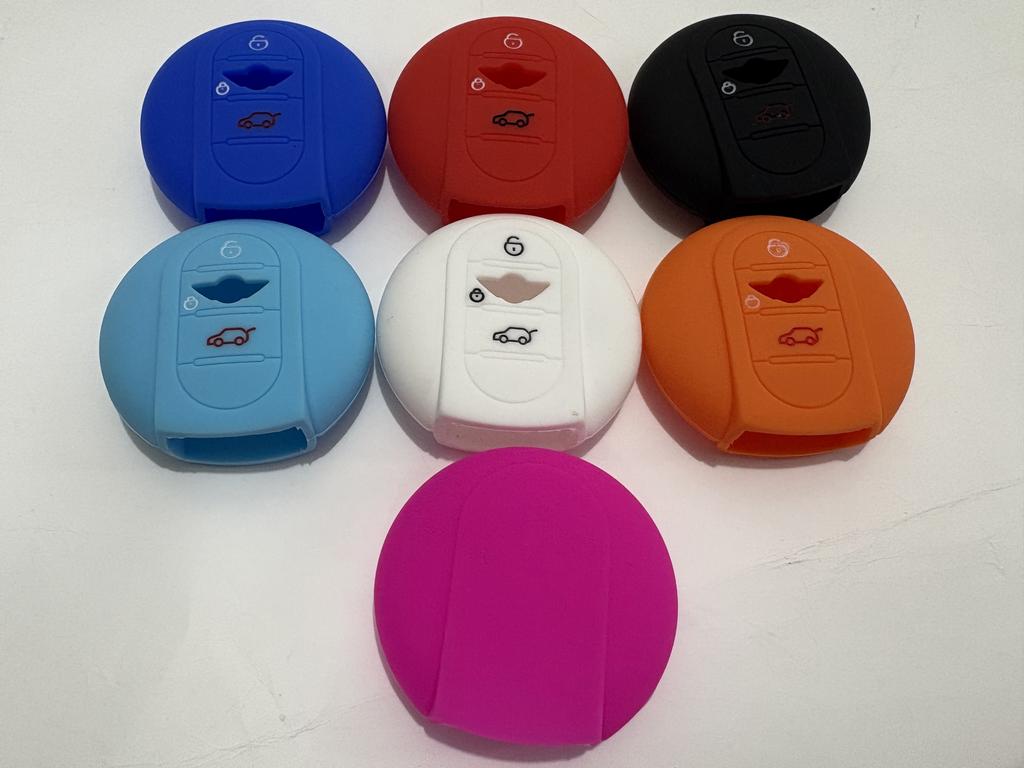 Silicone Car Key Case Cover Soft Holder Protector For BMW Mini Cooper F56 F55 F54 3 Buttons Remote Smart Shell Styling Auto Part