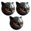 Resin Cat Head Stone Decorative Art Statue Cat Stone Statute for Halloween Bedroom Bookshelf Decoration