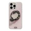 Double layer Imd Ink Splashing Cat Magnetic Suction Bracket 15promax IPhone Case IPhone 16 Suitable for 14 Sets 12