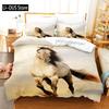 Horse Bedding Set Single Twin Full Queen King Men/women Size Bed Set Aldult Kid Bedroom Duvetcover Sets 3D Anime 045