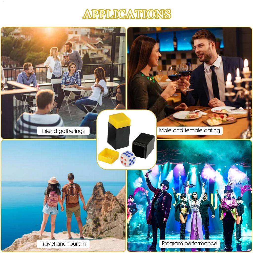 Magic Dice Trick Easy Magic Tricks Dot Number Change Dice Trick For Kids Joke Prank Toys Party Carnival Fun Favors