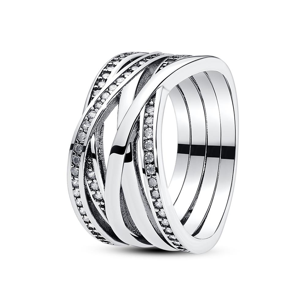 New 925 Silver Rings For Women Crown Love Heart Moon Sun Engagement Wedding Rose Gold Ring Luxury Jewelry Gift