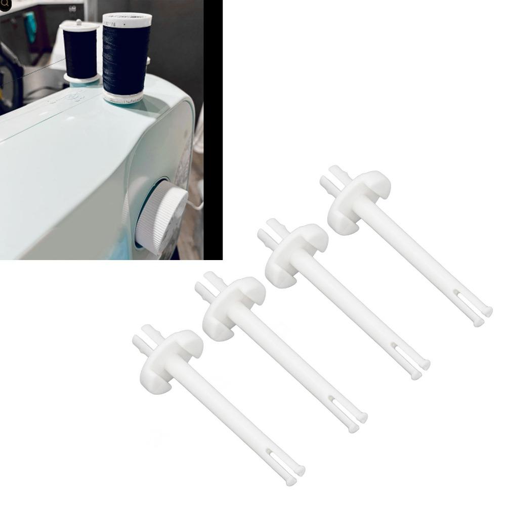 4 Stück Kunststoff Kunststoff Spulenstift Weiß Spulenstift Ersatz Haushaltsnähmaschine