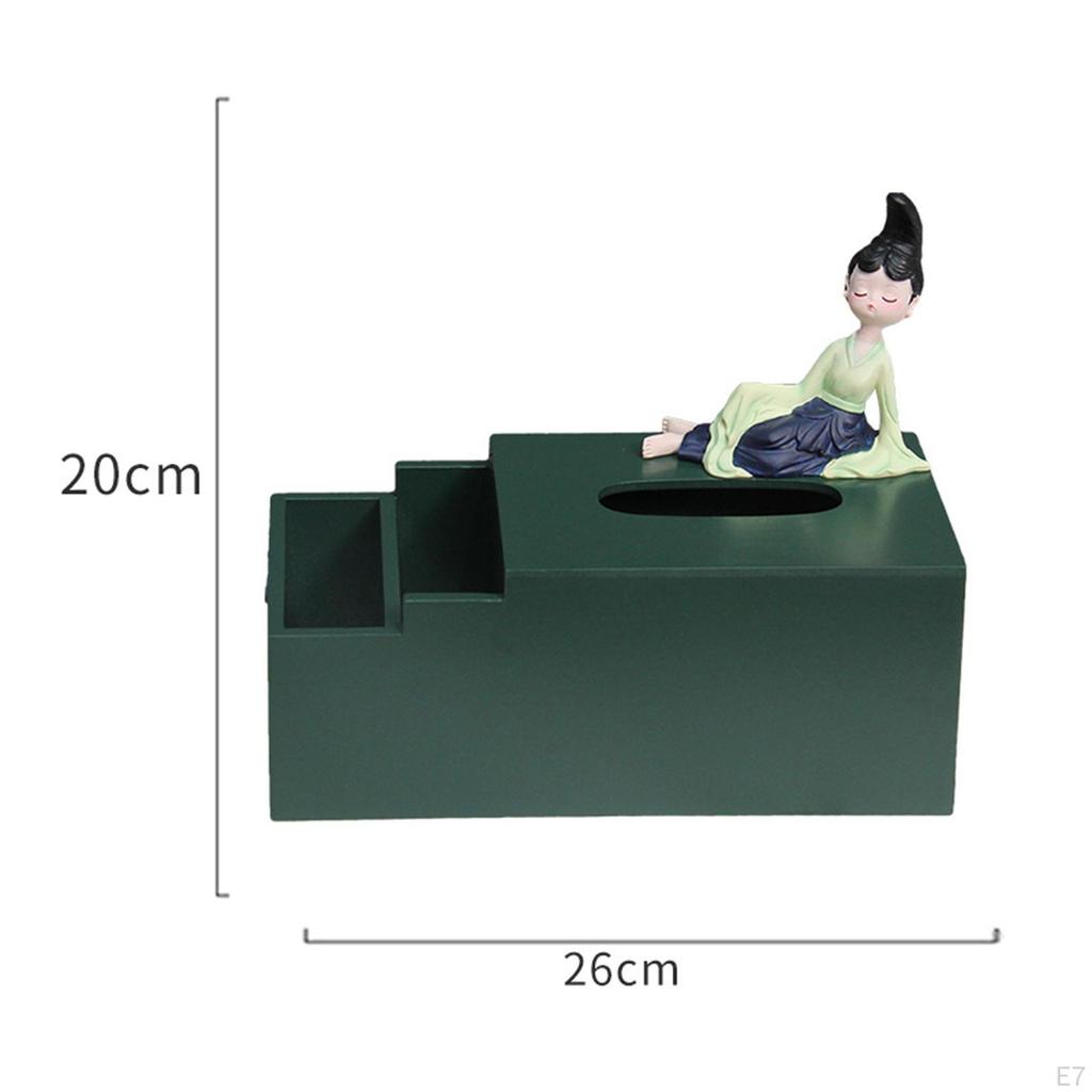 Chinese Ancient Girl Ornament Storage Decoration Art Figurine for Tabletop