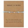 Exquisite Adjustable Wax Rope Bracelet for Wish Card Star Charm Bracelets Decor
