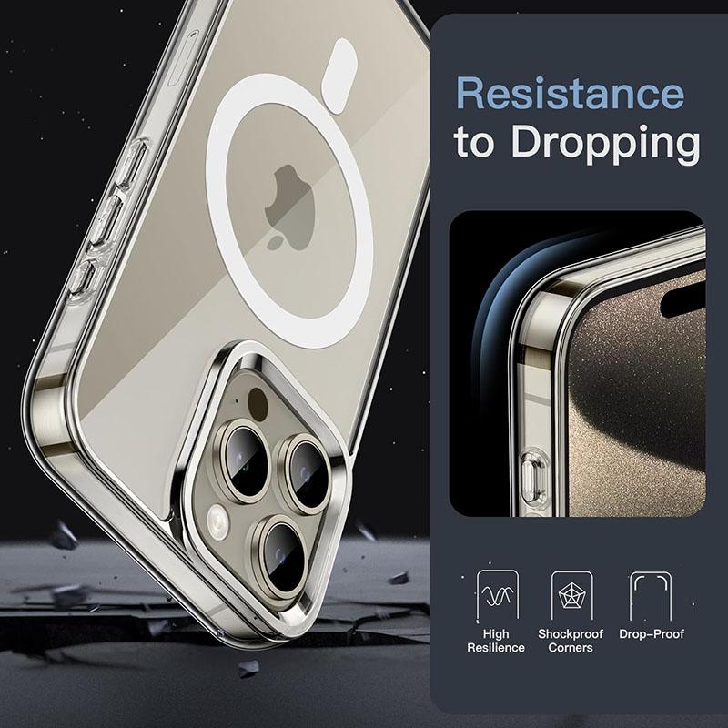 Transparente Magsafe magnetische Telefonhülle kabellose Ladeschutzhülle für iPhone 15 14 13 12 11 Pro Max Mini XS XR 8