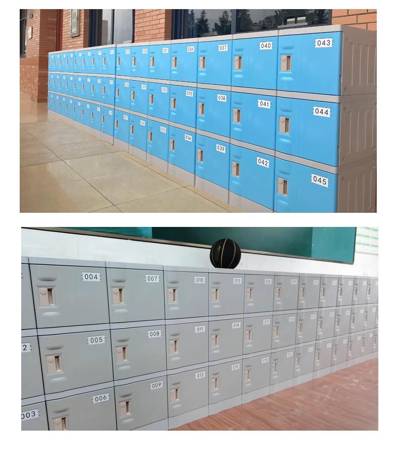 ABS Plastic Lockable Storage Cabinet for School Backpacks