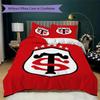 Stade Toulousain Pattern Bedding uilt Set uilt Cover Pillowcase Home Decoration Birthday Gift (1 * duvet cover + 2 * pillowcase without core)178