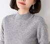 Women's 2024 Autumn/Winter Loose Knit Turtleneck Sweater - Solid Color, Long-Sleeved Korean Style Top