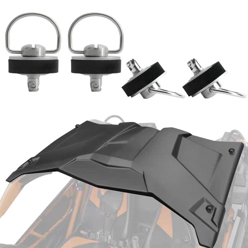 For UTV 4 PCS Roof Quick Release Bolts #715003815 for Can am Maverick X3, X3 MAX 2/4 Doors 2017-2024 Quarter Turn Dutz Bolt Kit