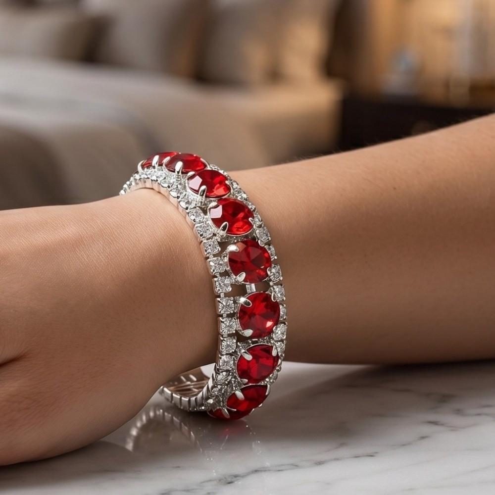 Bohemian Charm Rhinestone Bracelet Luxury Decoration Sparkling Bracelet Bangle Crystal Women's Bracelet Girls