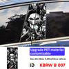 Adesivi per Auto Personaggi Horror Fantasma Halloween Montante B Auto Copertura Decorativa Impermeabile Graffi Portiere Auto Montante Parasole Decalcomanie