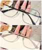 Korean Retro Metal Frame Square Row Men's and Women's Anti-blue Light/anti-radiation Glasses