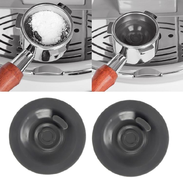 2 Pezzi Universale 54mm Silicone Manico Macchina da Caffè Pastiglia Pulizia Disco Backflush