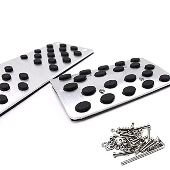 Wellvie classy Toyota Crown AT Aluminum Pedal Covers of for Car Car Specific Parts (Set 4) Majesta/Royal/Athlete/MJ17 Series/MJ18 Series/MJ20