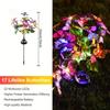 LED Solar Garden Lights Outdoor Solar Butterfly Flower Tree Lights Waterproof for Outdoor Garden Path Atmosphere Roof Decoration
