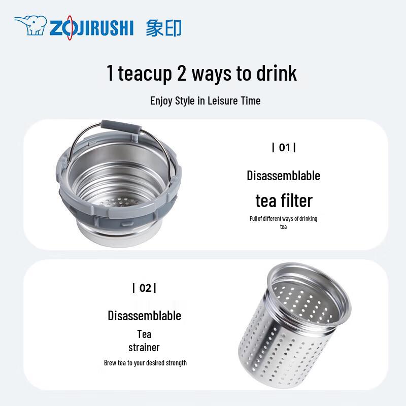 Zojirushi 480ml Stainless Steel Tea Infuser Thermos