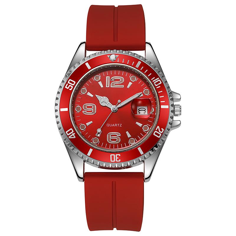 Orologio Sportivo di Coppia in Quarzo Fantasma d'Acqua Verde: Silicone Casual, Impermeabile, per Studenti
