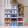 Transparent Foldable Shoe Storage Box - Space-Saving Organizer & Sneaker Rack, No Installation Required