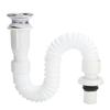 2Pcs Flap Type Flexible Bathroom Basin Water Drain Hose Pipe Draining Accessories