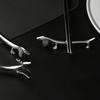 1Pc Silver Luxury Chopstick Holder, Hotel Sausage Dog Design Cutlery Holder, Household Knife and Fork Holder Chopstick Holder