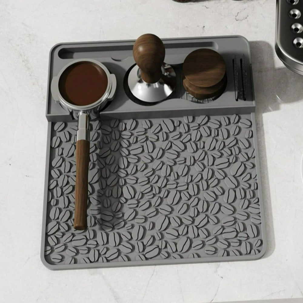 Silicone Coffee Powder Pressing Pad Non-slip Table Pad Corner Pad Powder Pressing Hammer Tray Storage Pad