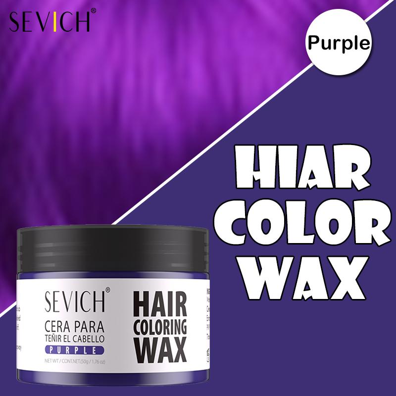 

SEVICH Одноразовая красящая глина для волос для самостоятельного окрашивания Легко смываемый воск для волос Цветной крем для волос Стойкий цвет волос Временная моделирующая паста 13 цветов