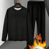 Fleece-Lined Dralon Thermal Set, Thickened Cold-Resistant, Skin-Friendly Fitted Loungewear