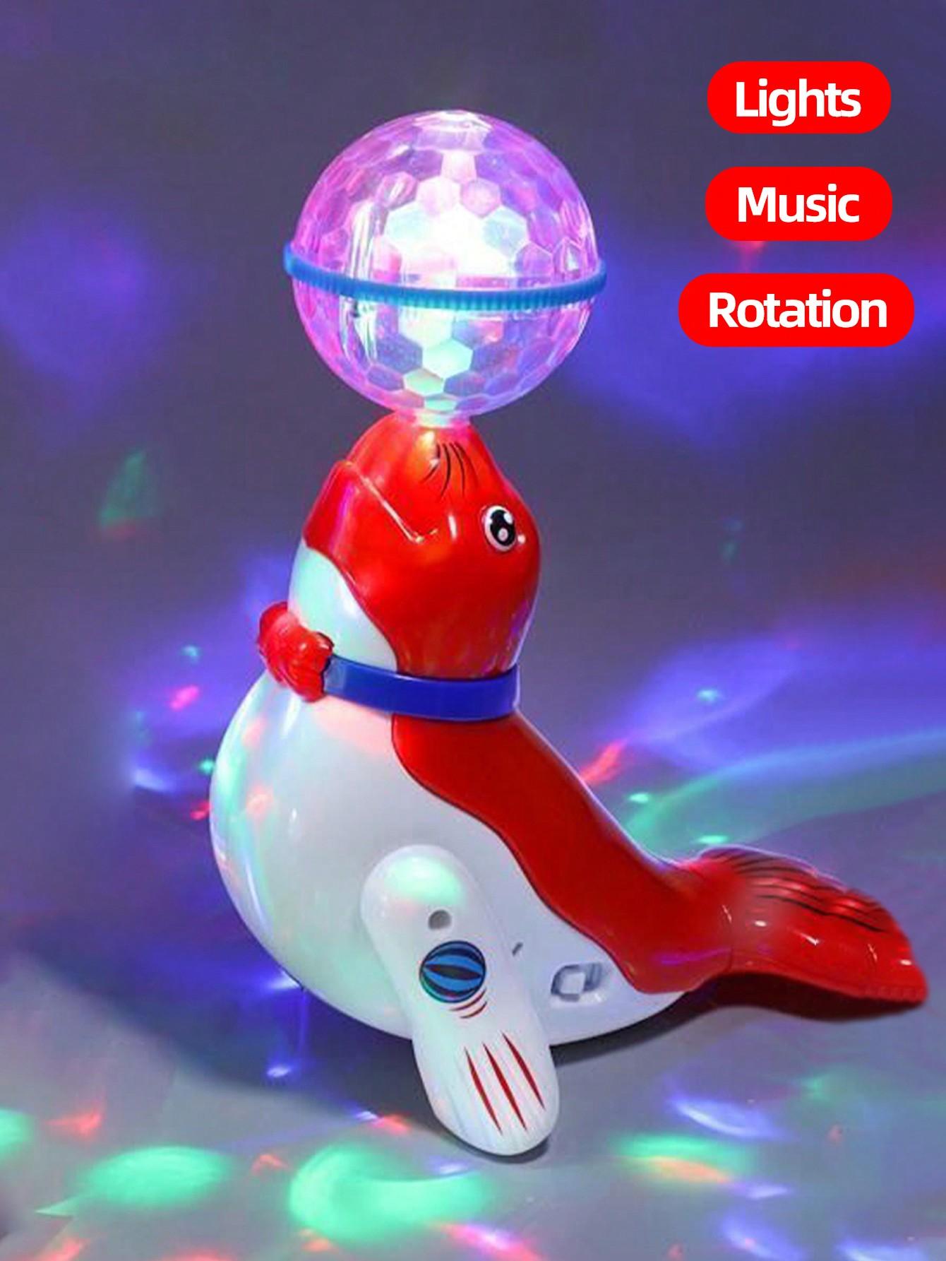 

Яркая интерактивная игрушка морской лев с меняющими цвет огнями, успокаивающей музыкой, реалистичными звуками. Идеально подходит для подарков на день рождения, праздничных подарков, Рождества. красный