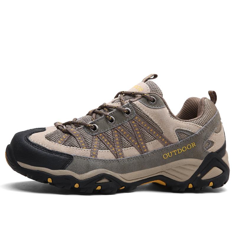 

Eocene Men Women Outdoor Adventure Shoes Breathable Mesh Anti-Slip Durable Grip For Hiking Trail Running Shock-Absorbing 36 хакі