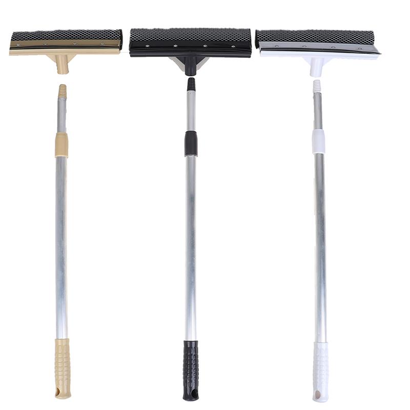 Telescopic Extendable Car Window Squeegee Cleaner Scrubber Brush Wiper Sponge