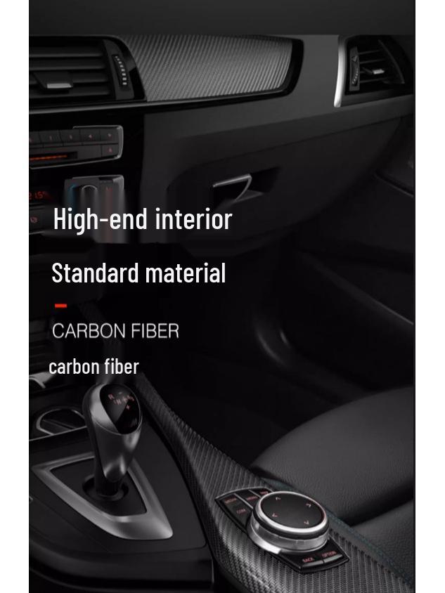 Adesivo de Painel de Marchas em Fibra de Carbono para BMW X5/X6 E70/E71 Console Interior