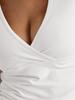 T-shirt Bodycon Scollo a V Dimagrante Stile Europeo-Americano - Moda Primavera/Estate 2025