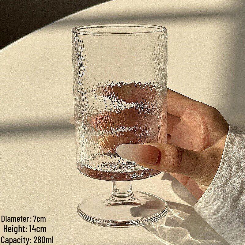 Creative Tree-Patterned Footed Beverage Glass