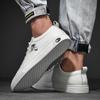 Läder Vita Skor Herr Vår Nya Fritidsskor Herr Vita Skor Mångsidiga Skor Vita Lätta Andningsbara Sneakers