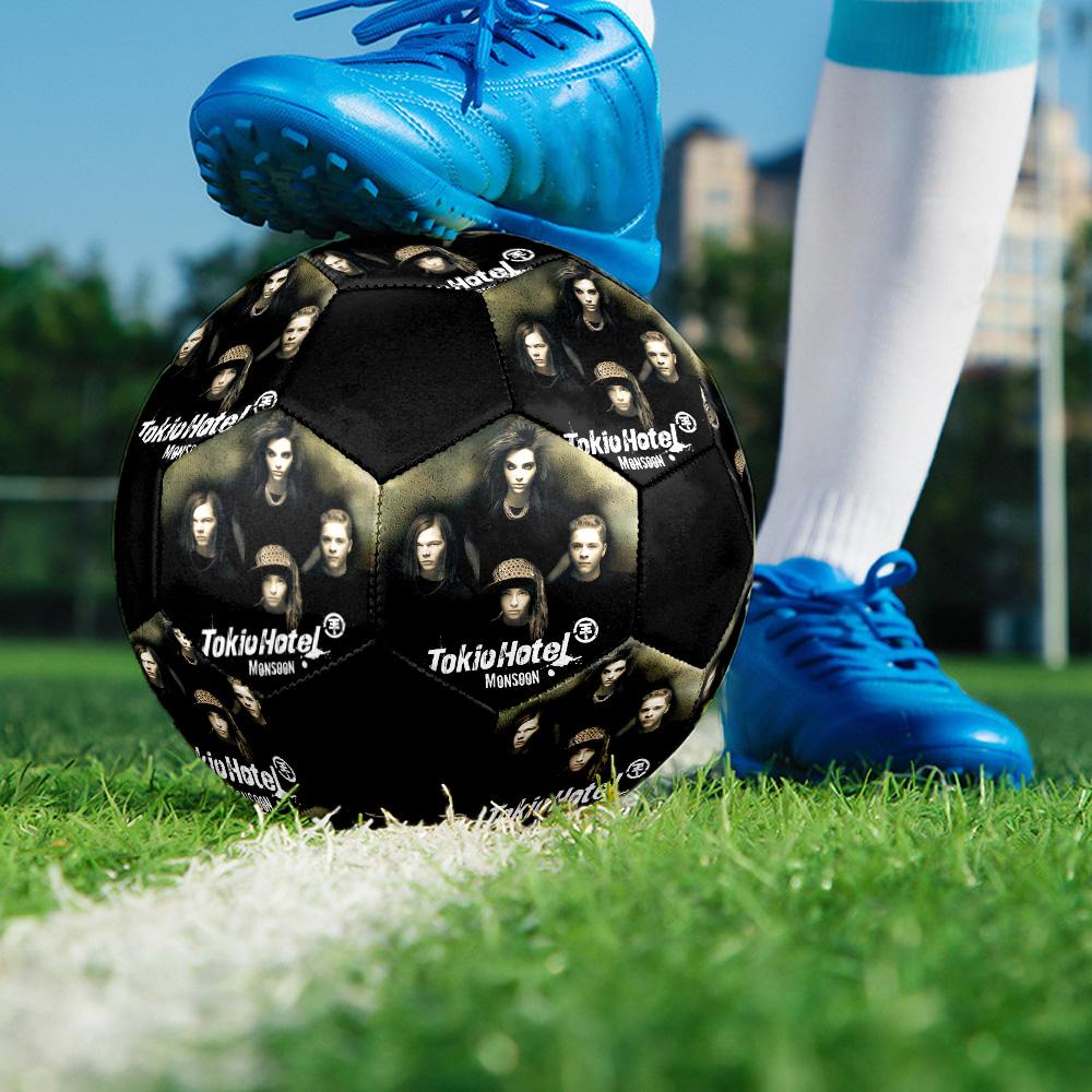 TH Band Indoor Soccer Ball Colorful All Ages Size 5 Machine Stitched PVC Competition Ready Durable High-Bounce