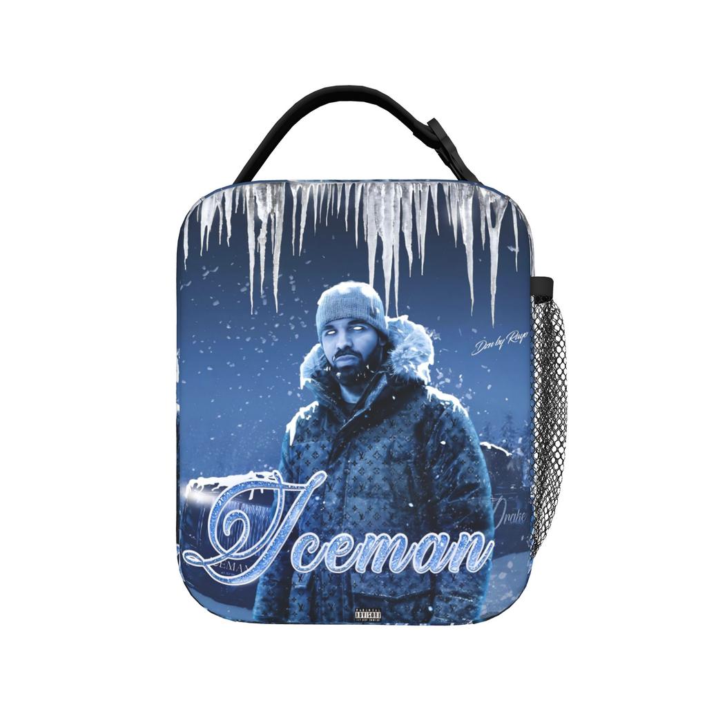 Drake Iceman Album 2026 Thermal Insulated Lunch Bag for Work Reusable Bento Box Men Women Thermal Cooler Food Box