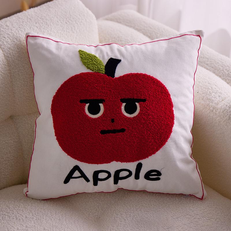 Embroidered Towel Cushion Pillow, Dropshipping, Ins-style Sofa Pillow, Home Bedside Cushion