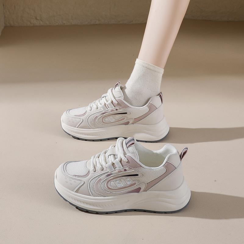 CRLAYDK Women's Platform Sneakers Casual Tennis Comfort Chunky Shoes Walking Footwear Ladies Flat Sports Trainers