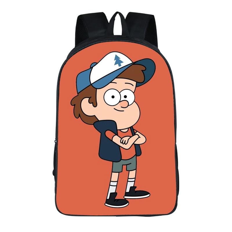 Mochila de Desenho Gravity Falls Com Design Durável e Grande Capacidade Para Estudantes
