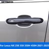 For Lexus NX 250 350 350H 450H    2024 2025 Carbon Fiber Side Door Handle Bowl Cover Trim Protection Cap Accessories