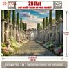 2D Roman Villa Garden Photography Background Cloth for Historical & Elegant Occasions