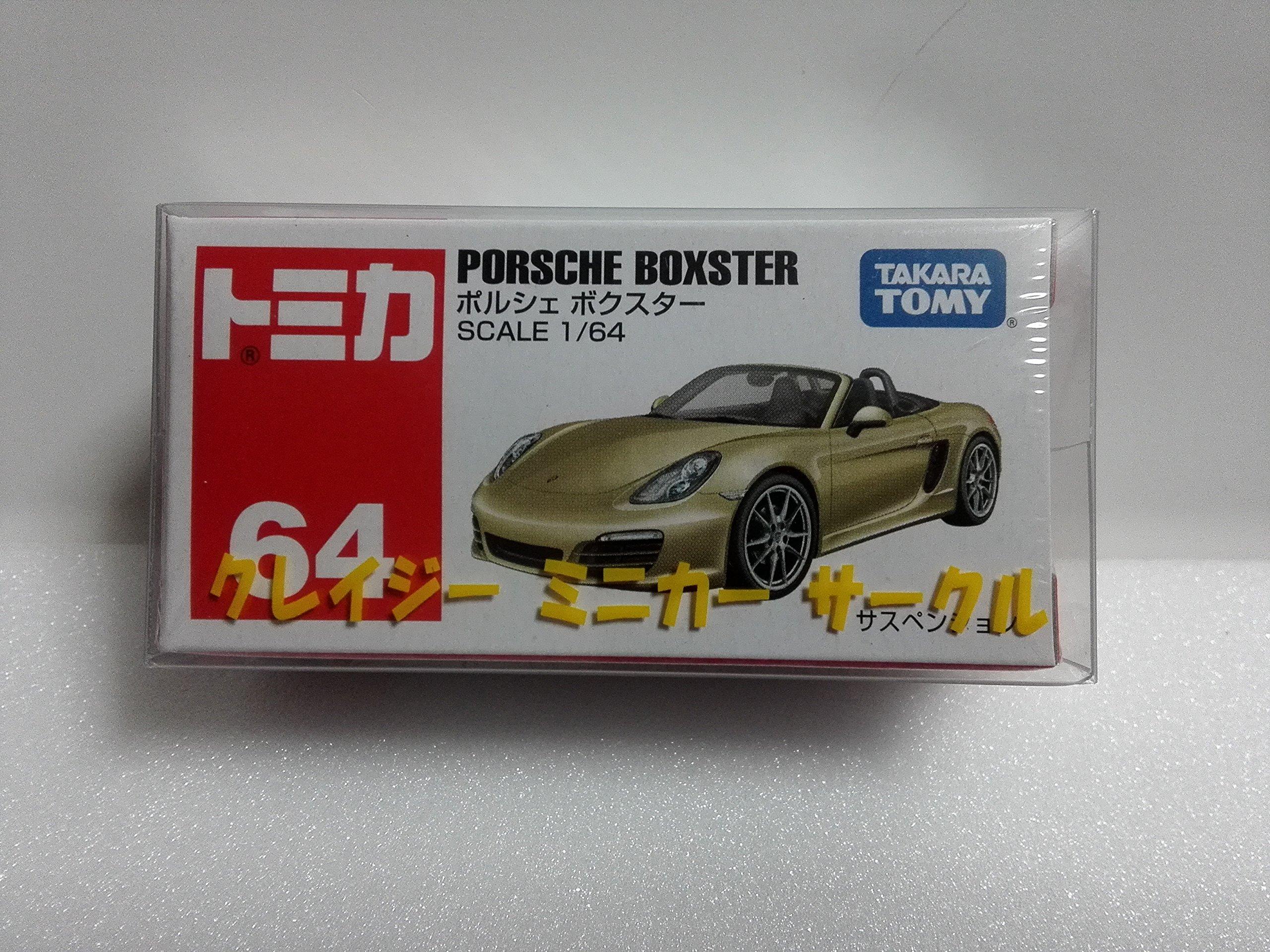 Томика Нет. 64 Porsche Boxster Сумасшедший Круг Миниатюрных Машинок с Футляром